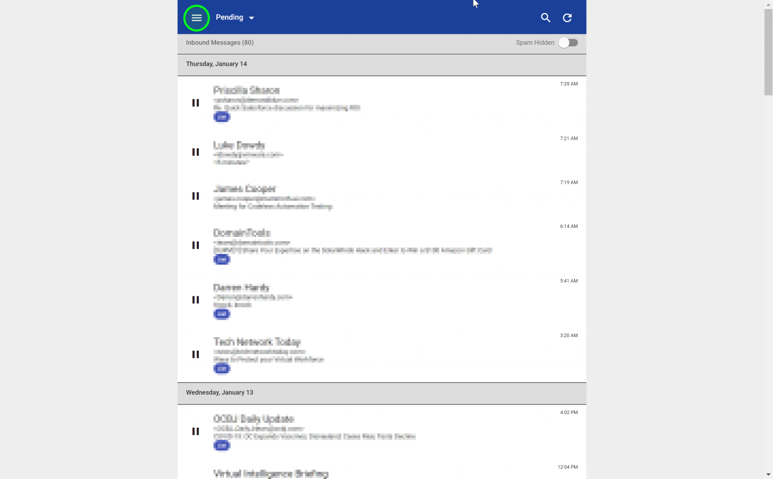 UI – Sendio Support